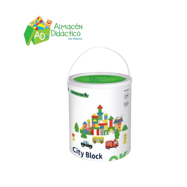 BLOQUES DE MADERA 50 PIEZAS