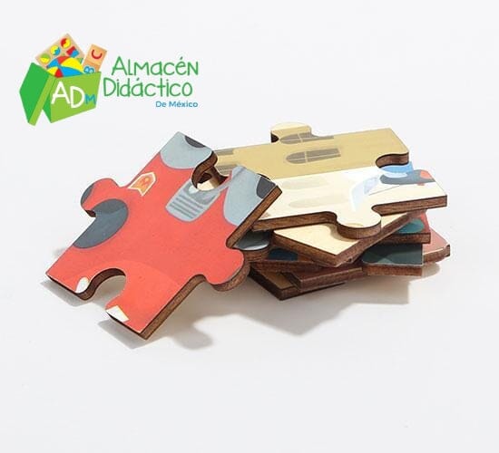 CARRO DE BOMBEROS CON ROMPECABEZAS