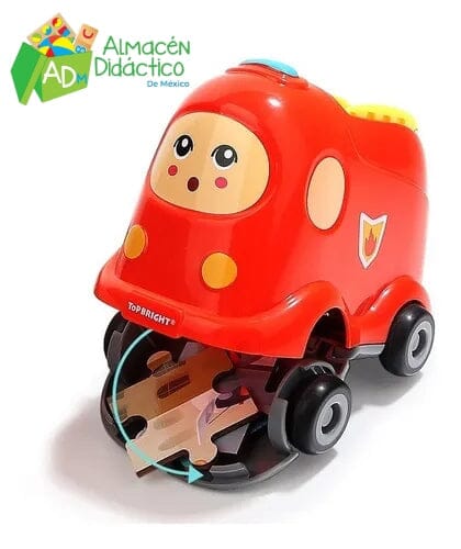 CARRO DE BOMBEROS CON ROMPECABEZAS