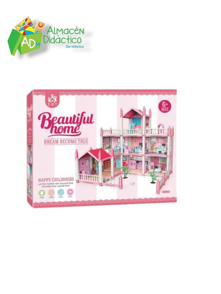 CASITA DE MUÑECAS ROSA