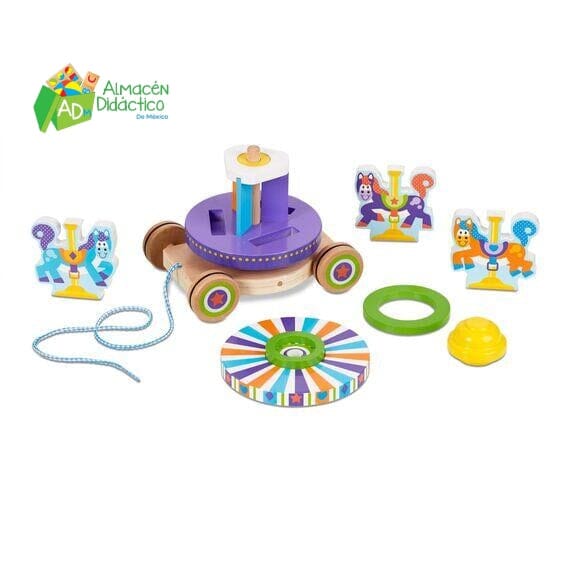 PRIMER CARRUSEL - MELISSA & DOUG - CAROUSEL PULL TOY