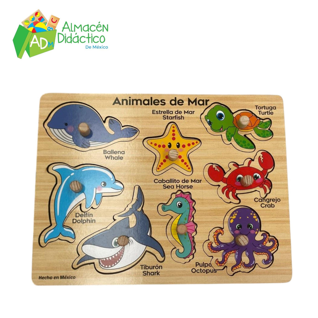 RESAQUE CON PIJA ANIMALES DEL MAR