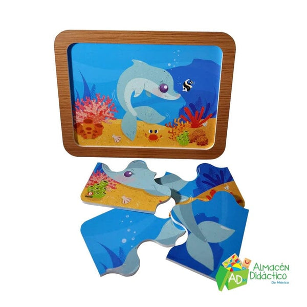 ROMPECABEZAS EL DELFIN CON CRIA