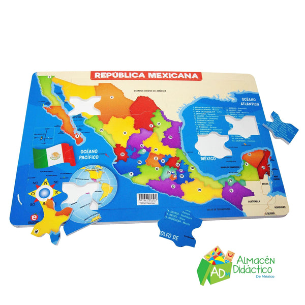 ROMPECABEZAS REPUBLICA MEXICANA