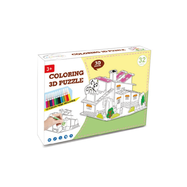 3D rompecabezas casita