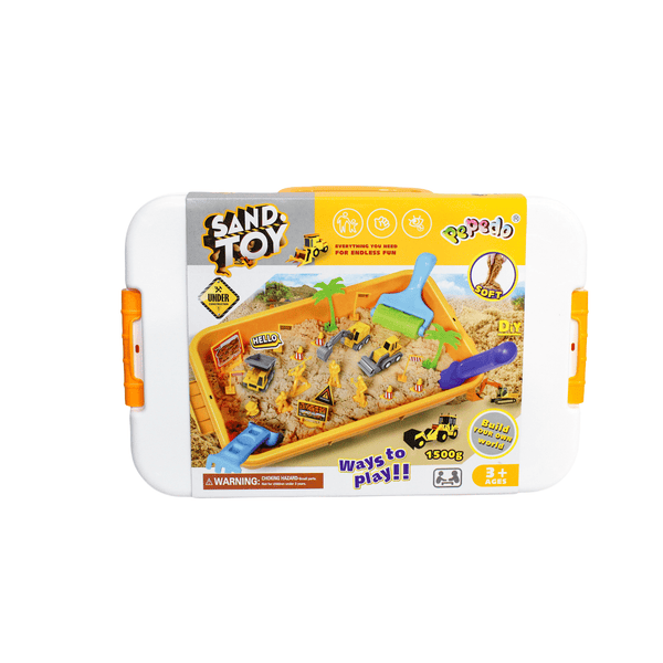 Set de construcción con arena mágica moldeable