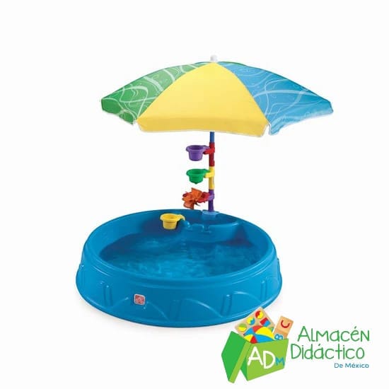 ARENERO & ALBERCA CON SOMBRILLA / PLAY AND SHADE POOL WITH UMBRELLA