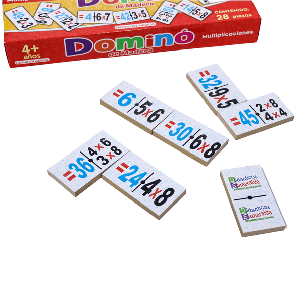 DOMINO DE LINEA MULTIPLICACIONES
