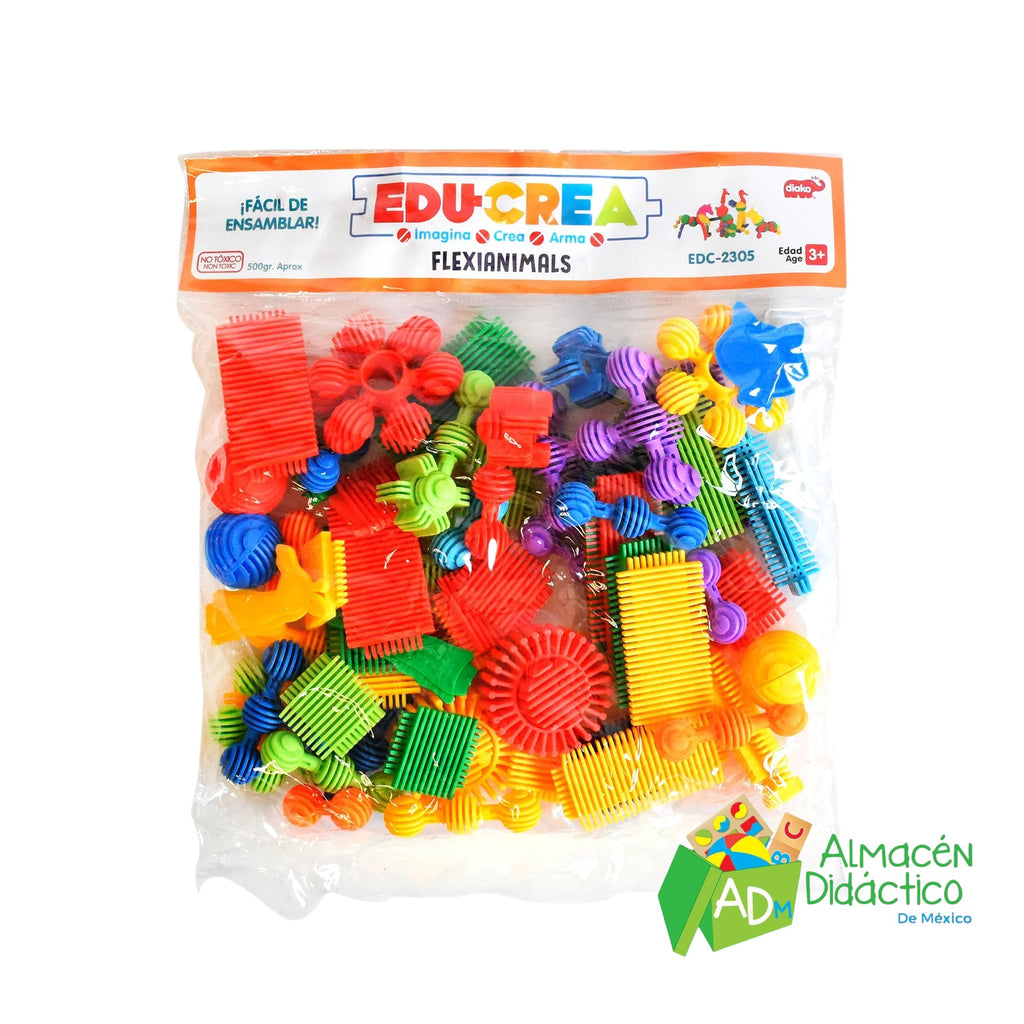 FLEXIANIMALS MATERIAL DE ENSAMBLE - EDUCREA