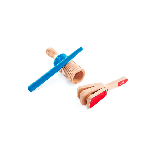 DUO DE PERCUSION INSTRUMENTO MUSICAL HAPE