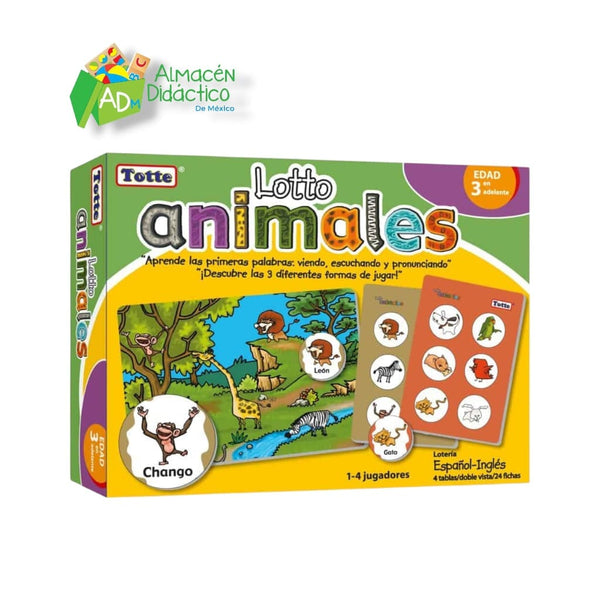 LOTTO ANIMALES (LOTERIA ESPAÑOL - INGLES)