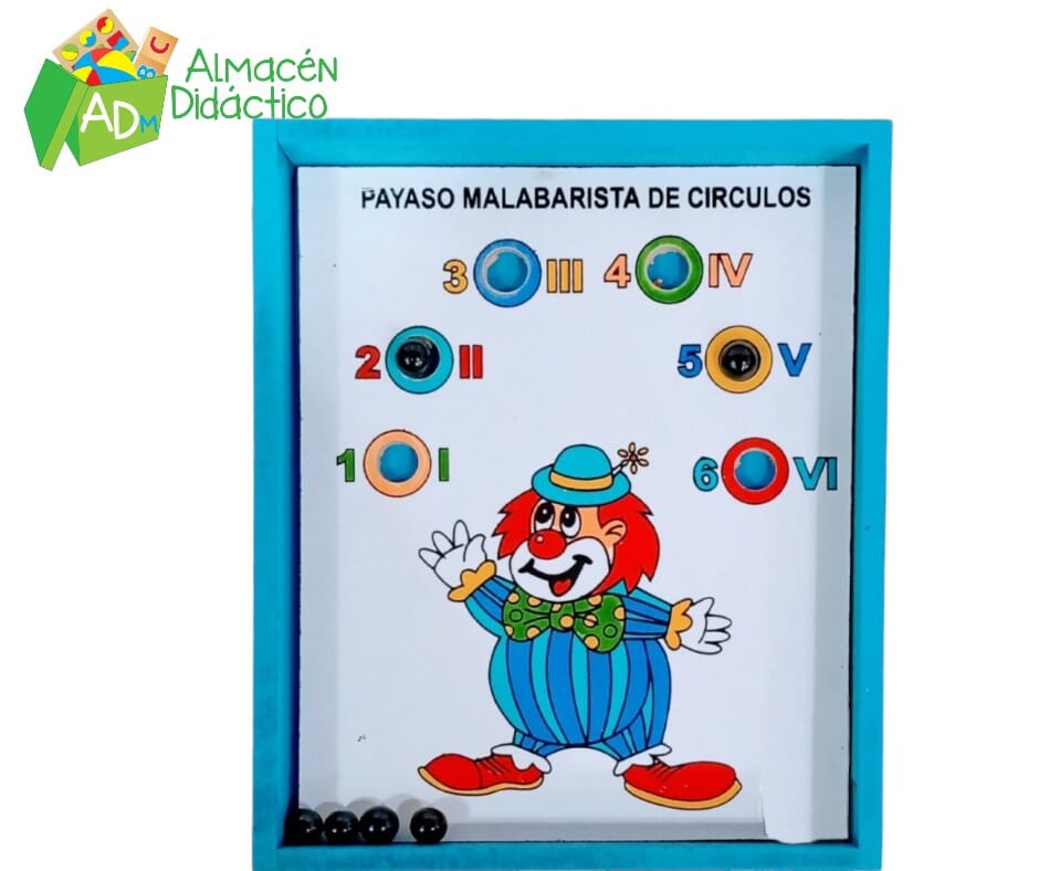 PAYASO MALAVARISTA DE COLORES