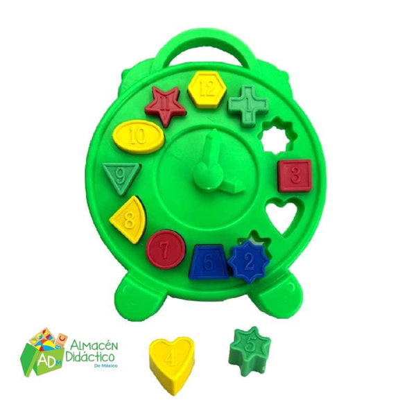 RELOJ CON RESAQUES GEOMETRICOS