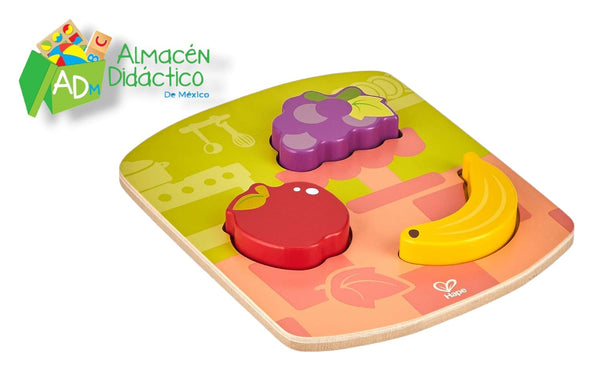 ROMPECABEZAS DE FRUTAS ROBUSTO - HAPE  - CHUNKY FRUIT PUZZLE