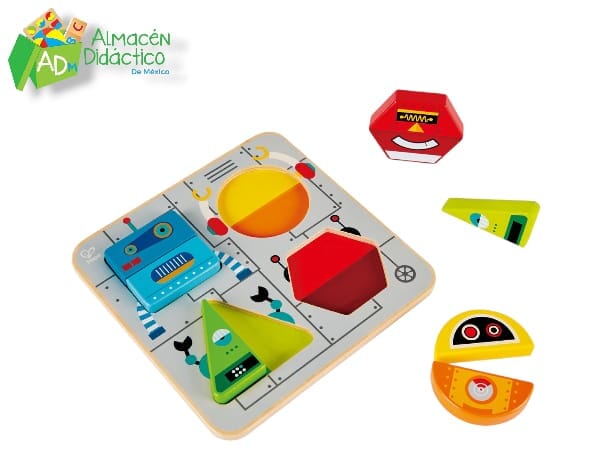 ROMPECABEZAS DE ROBOTS CLASIFICADOR - HAPE -  ROBOT SORT & STAND UP PUZZLE