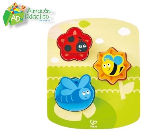 ROMPECABEZAS DINAMICO DE INSECTOS - HAPE - DYNAMIC INSECT PUZZLE