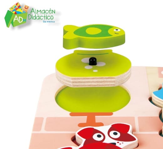 ROMPECABEZAS DINAMICO DE MASCOTAS - HAPE - DYNAMIC PET PUZZLE