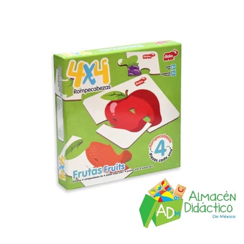 4X4 ROMPECABEZAS DE FRUTAS PARA NIÑOS