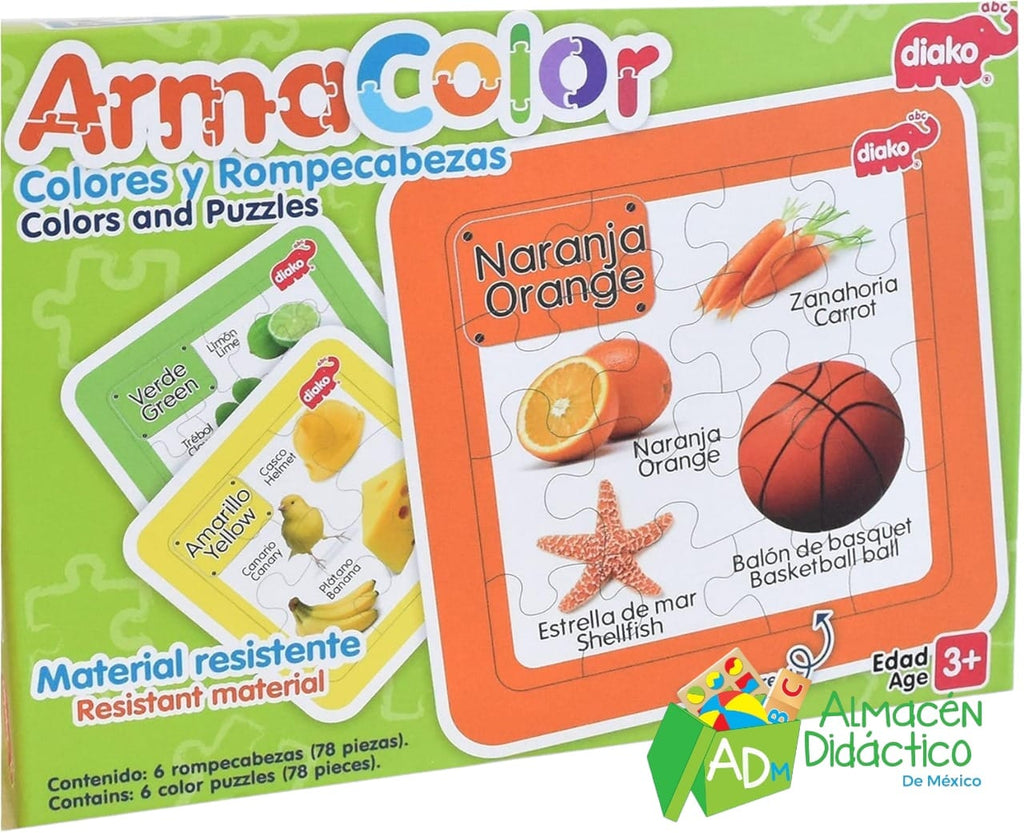 ROMPECABEZAS ARMACOLOR PARA NIÑOS – ALMACEN DIDACTICO DE MEXICO