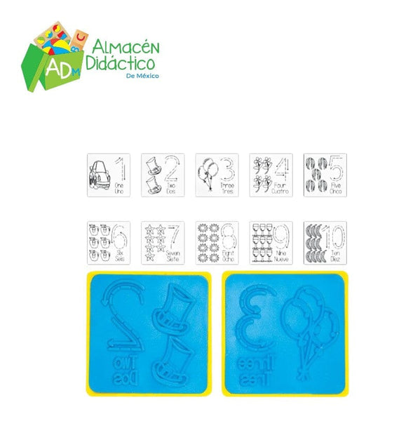 SELLOS BILINGÜES DEL 1 AL 10