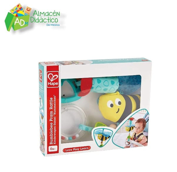 SONAJERO COLGANTE DE ABEJORRO - HAPE - BUMBLEBEE PRAM RATTLE