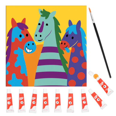 PINTA POR NUMERO 3 CABALLOS