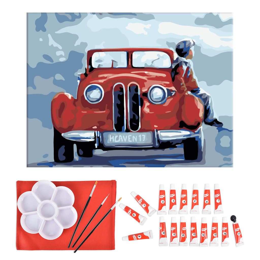 PINTA POR NUMERO VIAJERO AZUL