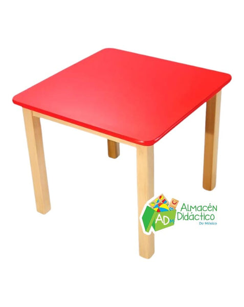 MESA CUADRADA DE MADERA