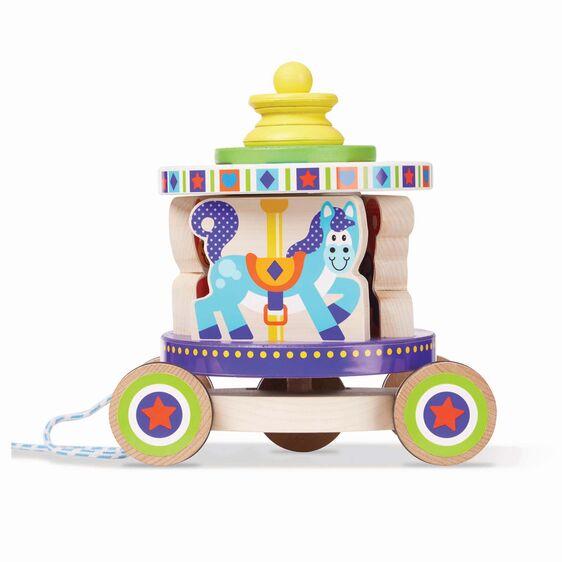 PRIMER CARRUSEL - MELISSA & DOUG - CAROUSEL PULL TOY