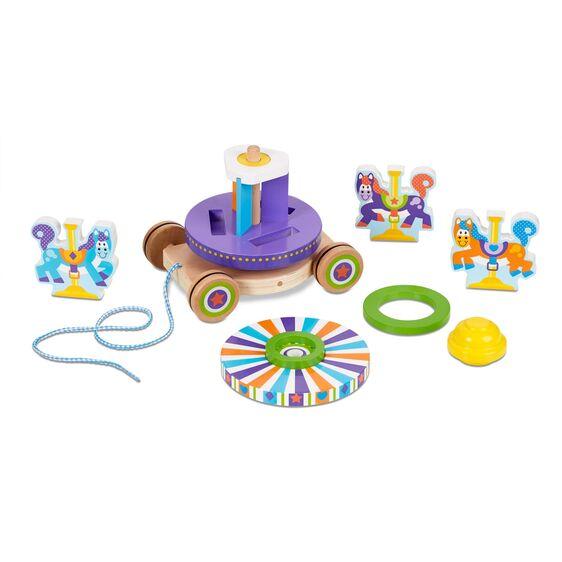 PRIMER CARRUSEL - MELISSA & DOUG - CAROUSEL PULL TOY