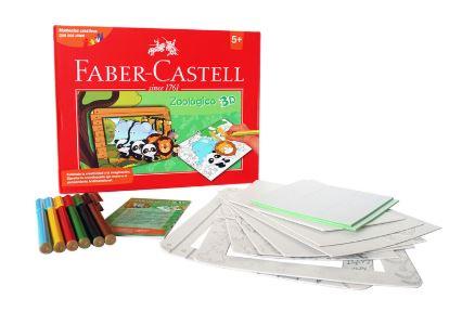 SET CREATIVO DE ZOOLOGICO 3D - FABER CASTELL -