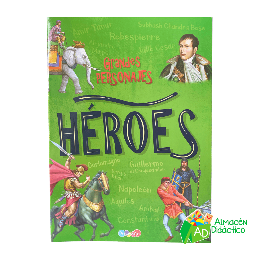 LIBRO HEROES - COLECCION GRANDES PERSONAJES