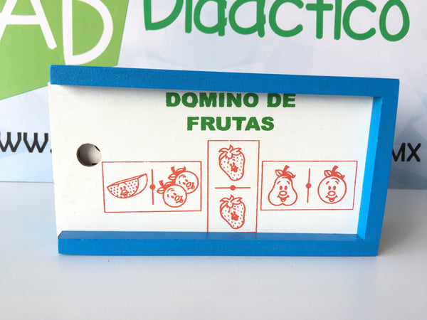 DOMINO DE MADERA FRUTAS