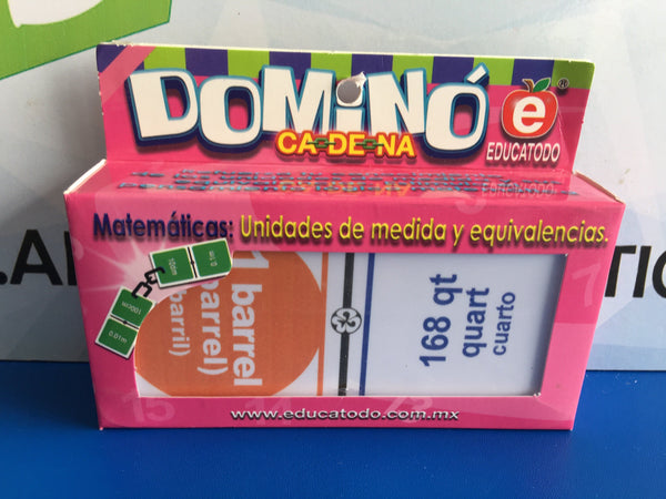 DOMINO MEDIDAS INGLESAS DE CAPACIDAD