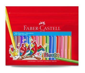 PLUMONES FIESTA 45 CON 20 PLUMONES - FABER CASTELL