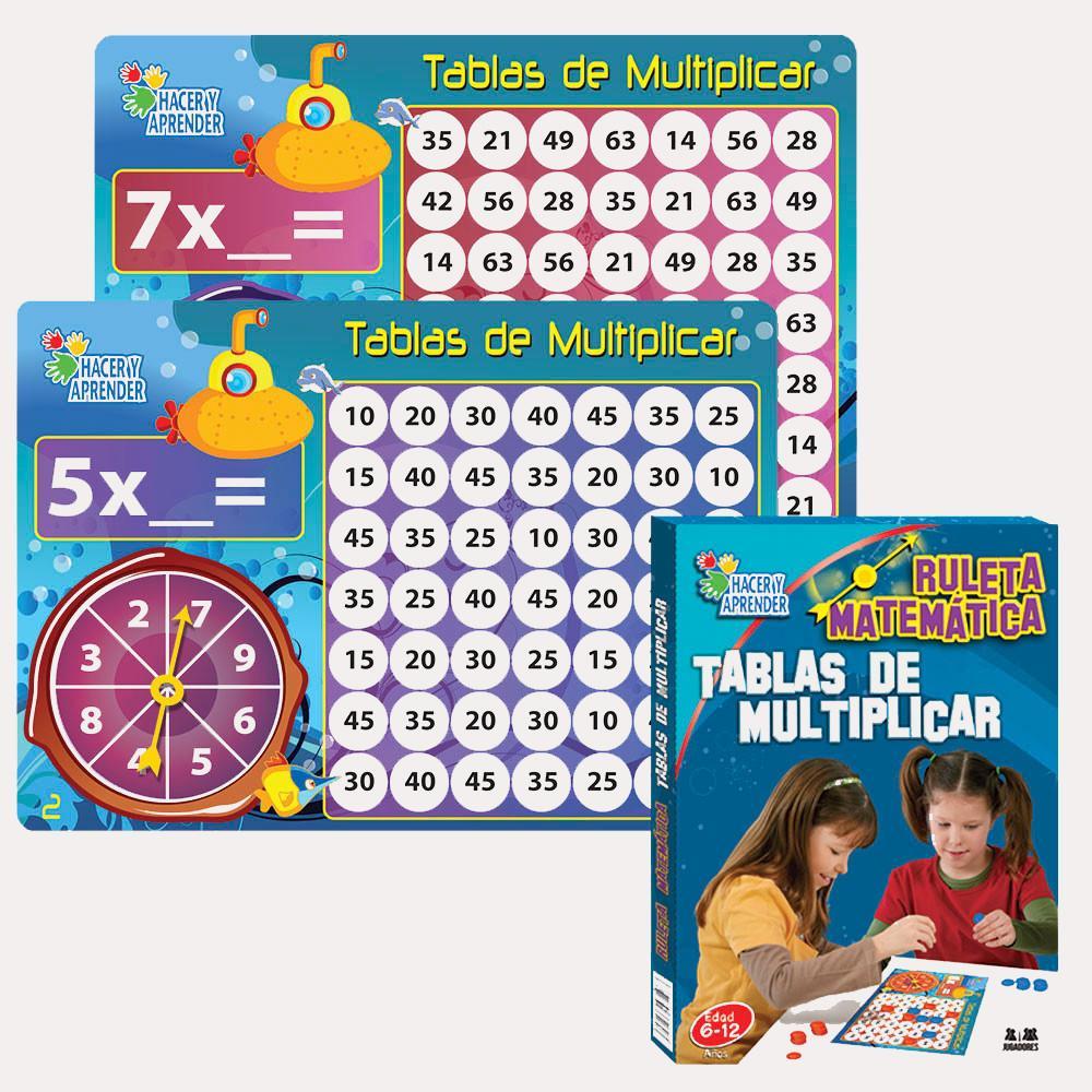 RULETA MATEMATICA TABLAS DE MULTIPLICAR