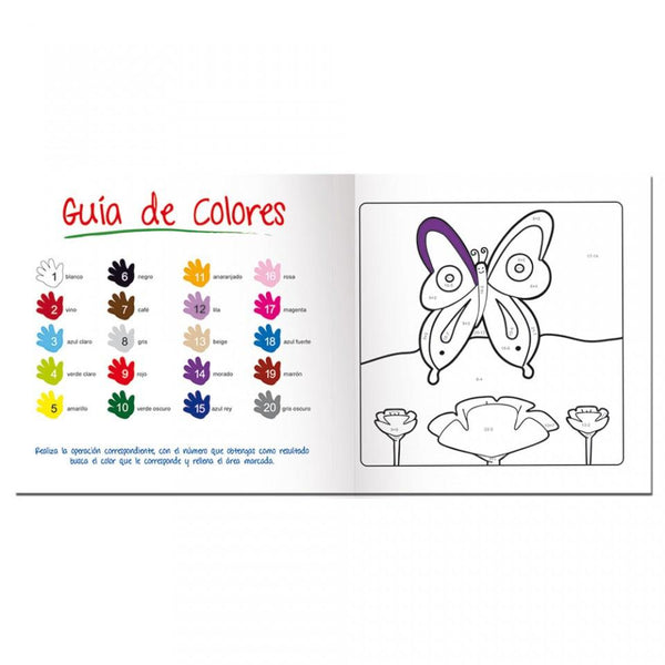 LIBRO SUMAS Y RESTAS - COLECCION COLOREA Y APRENDE