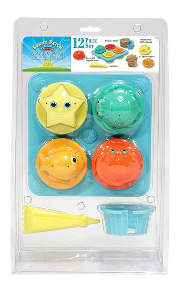 JUEGO PARA CUPCAKE DE ARENA - MELISSA & DOUG - SAND CUPCAKE SET