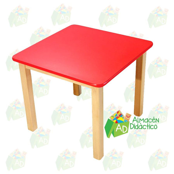 MESA CUADRADA DE MADERA