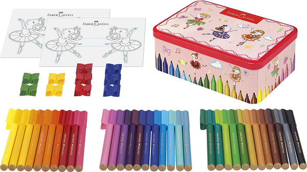 ESTUCHE BAILARINA CONECTOR CON 25 PLUMONES - FABER CASTELL - BALERINA CONNECTOR PEN