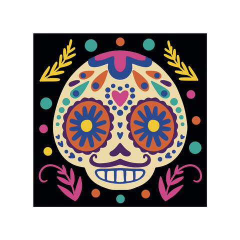 PINTA POR NUMERO - DIA DE MUERTOS