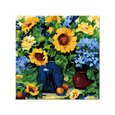 PINTA POR NUMERO - FLORES DE GIRASOL