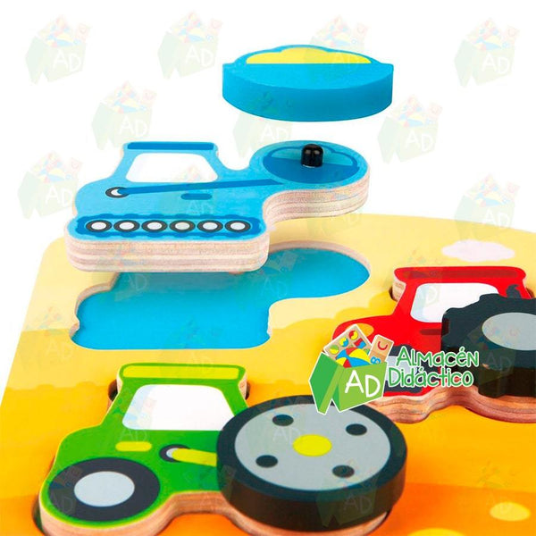 ROMPECABEZAS DINAMICO DE CONSTRUCCIÓN - HAPE  - DYNAMIC CONSTRUCTION PUZZLE