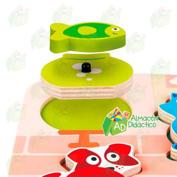 ROMPECABEZAS DINAMICO DE MASCOTAS - HAPE  - DYNAMIC PET PUZZLE