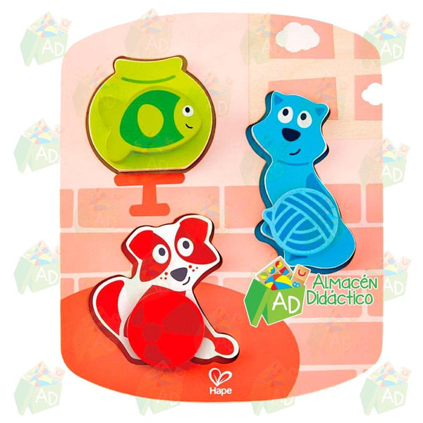 ROMPECABEZAS DINAMICO DE MASCOTAS - HAPE  - DYNAMIC PET PUZZLE