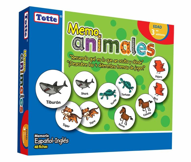 MEMO ANIMALES (ESPAÑOL - INGLES)