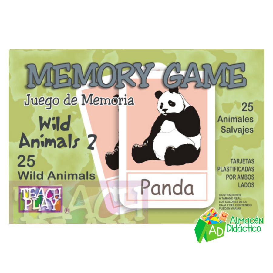 MEMORY GAME WILD ANIMALS 2